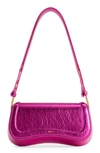 Jw Pei Joy Metallic Faux Leather Shoulder Bag In Red Violet