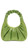 Jw Pei Gabbi Ruched Hobo Shoulder Bag In Green