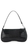 JW PEI JW PEI EVA CROC EMBOSSED FAUX LEATHER CONVERTIBLE SHOULDER BAG