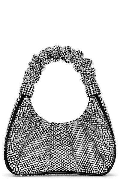 Jw Pei Gabbi Crystal-embellished Shoulder Bag In Black