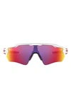 Oakley Radar® Ev Path® 38mm Prizm™ Wrap Shield Sunglasses In White