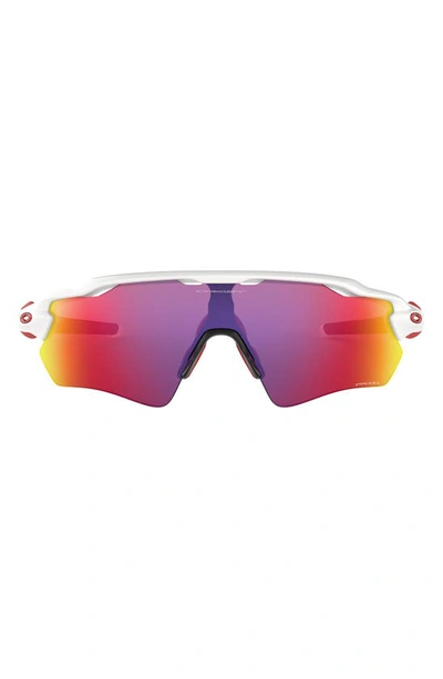 Oakley Radar® Ev Path® 38mm Prizm™ Wrap Shield Sunglasses In White