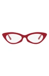 Tory Burch Demo Irregular Ladies Eyeglasses Ty2127u 1893 52 In Red.