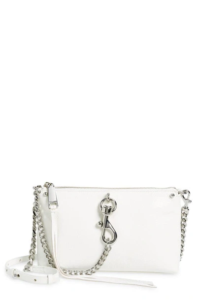 Rebecca Minkoff Megan Leather Crossbody Bag In White