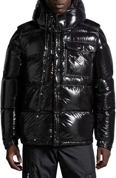 Moncler Karakorum Ripstop Down Jacket In Black