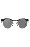 Oakley Hstn 52mm Prizm™ Polarized Round Sunglasses In Black