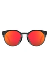 Oakley Hstn 52mm Irregular Sunglasses In Grey Jeans