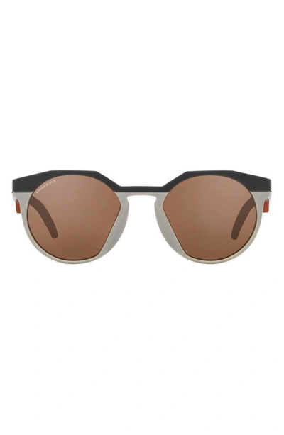 Oakley Hstn 52mm Prizm™ Round Sunglasses In Carbon
