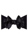 Baby Bling Babies' Satin Fab-bow-lous Headband In Black