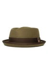 Goorin Bros Ryan Pointo Wool Pork Pie Hat In Olive