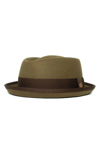 Goorin Bros Ryan Pointo Wool Pork Pie Hat In Olive