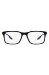 Prada 54mm Pillow Optical Glasses In Black Grey