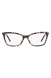 Dolce & Gabbana Tortoiseshell-effect Cat-eye Frame Glasses In Black Gold