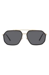 Dolce & Gabbana Gros Grain Sunglasses In Polar Grey
