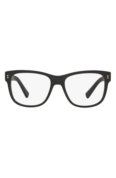 Dolce & Gabbana 54mm Square Optical Glasses In Black