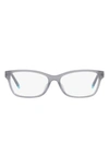 Tiffany & Co 54mm Rectangular Optical Glasses In Opal Grey