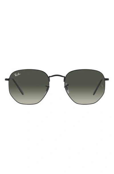 Ray Ban 54mm Geometric Sunglasses In Black