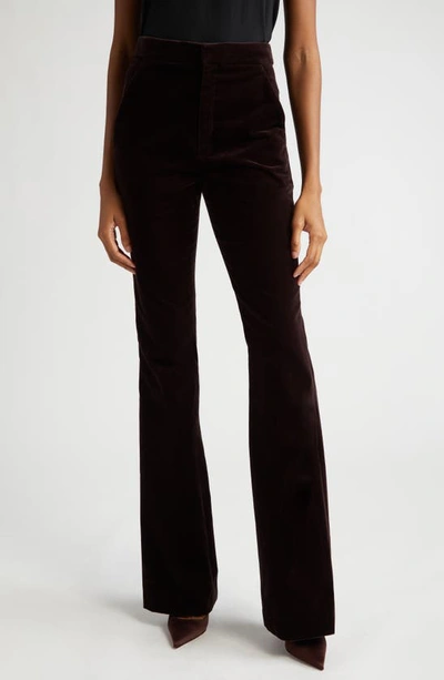 A.l.c Sophie Ii Flare Pants In Chocolate Plum