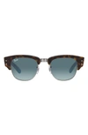 Ray Ban Mega Clubmaster 50mm Square Sunglasses In Havana