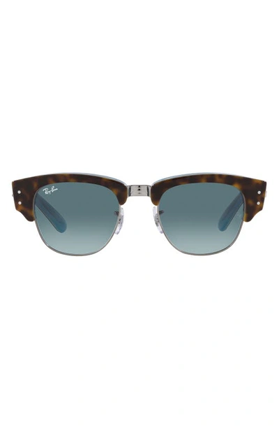 Ray Ban Mega Clubmaster 50mm Square Sunglasses In Havana