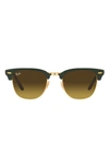Ray Ban Clubmaster Square-frame Sunglasses In Green