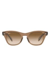 Ray Ban Square-frame Gradient-lens Sunglasses In Light Brown