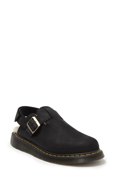 Dr. Martens' Jorge Ii Faux Fur Lined Slingback Clog In Black Archive