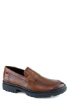 Marc Joseph New York Empire State Penny Loafer In Cognac Napa Soft