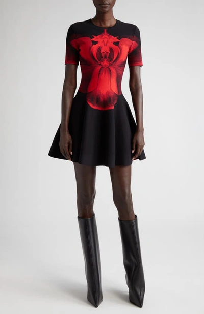 alexander mcqueen black and red dress Alexander McQueen 2009 F/W Houndstooth Knit Dress  Recess