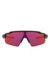 Oakley Radar® Ev Pitch® 38mm Shield Sunglasses In Black/ Purple Pink
