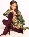 Ramy Brook Dara Suede Over-the-knee Boots In Burgundy Suede