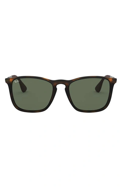 Ray Ban Chris 54mm Gradient Square Sunglasses In Lite Havana