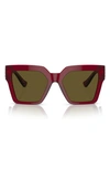 Versace 55mm Butterfly Sunglasses In Red