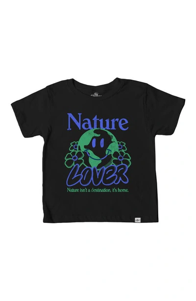 Kid Dangerous Kids' Nature Lover Graphic T-shirt In Black