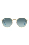 Ray Ban Icons 50mm Retro Sunglasses In Blue Gradient