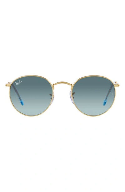 Ray Ban Icons 50mm Retro Sunglasses In Blue Gradient