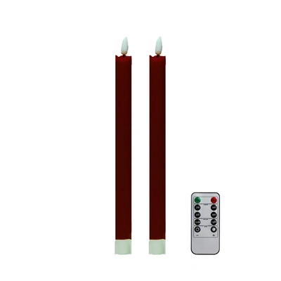 Addison Ross Cherry Wax Led Candles - Set Of 2