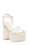 STUART WEITZMAN MIAMI SQUARE HIGH 140 PLATFORM SANDAL