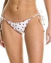 Vix Retro Dot Ripple Full Bikini In White