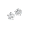 Adornia Multi Shape Cluster Crystal Stud Earrings Silver In Silver
