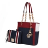 MKF COLLECTION BY MIA K ROCHELLE TOTE & WRISTLET SET