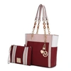 MKF COLLECTION BY MIA K ROCHELLE TOTE & WRISTLET SET