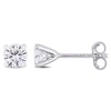 Mimi & Max 1ct Dew Created Moissanite Solitaire Earrings In Sterling Silver In White