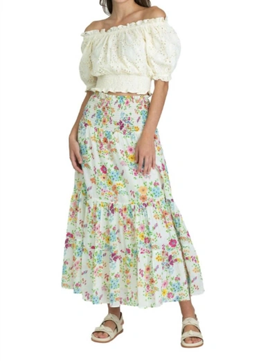 Olivia James The Label Izzy Skirt Dress In English Garden In Multi
