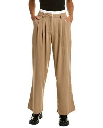 Colette Rose Straight Pant In Grey