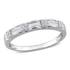 Mimi & Max 1/2ct Dew Created Moissanite Anniversary Ring In Sterling Silver In White