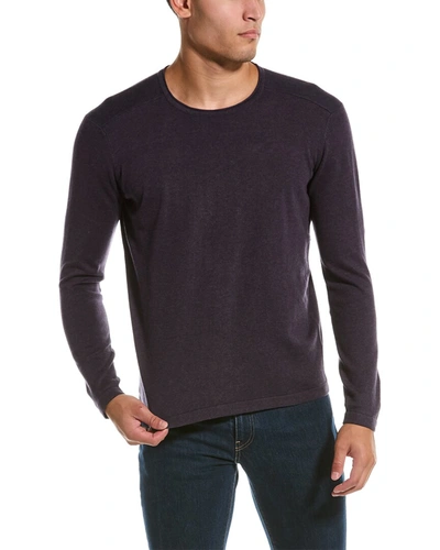 Raffi Vanise Yoke Crewneck Sweater In Purple