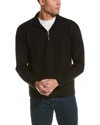 Vince French Terry Pullover In Black
