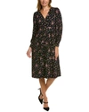 Boden Fixed Wrap Jersey Midi Dress In Black