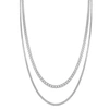 Adornia Men's Water Resistant Curb Chain Set Silver In Silver